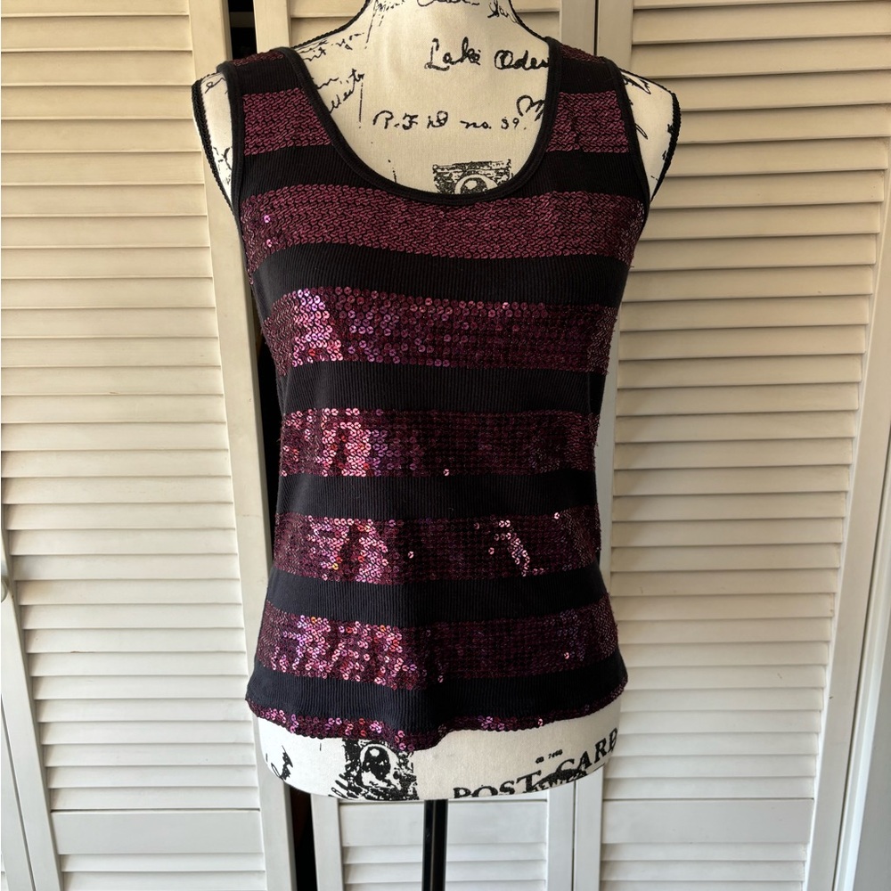 Bisou Bisou Sequined Tank Top
